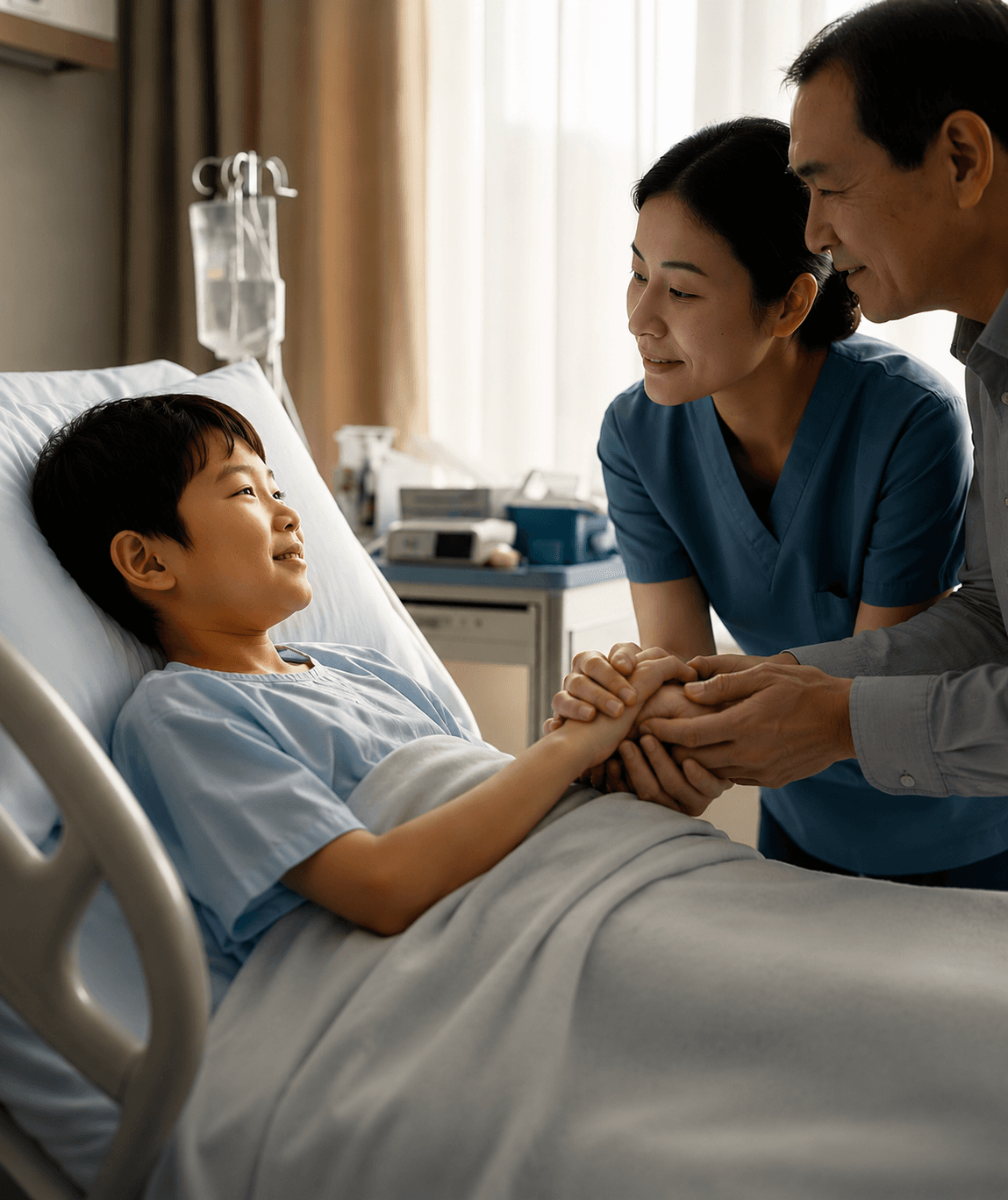 Patient with family